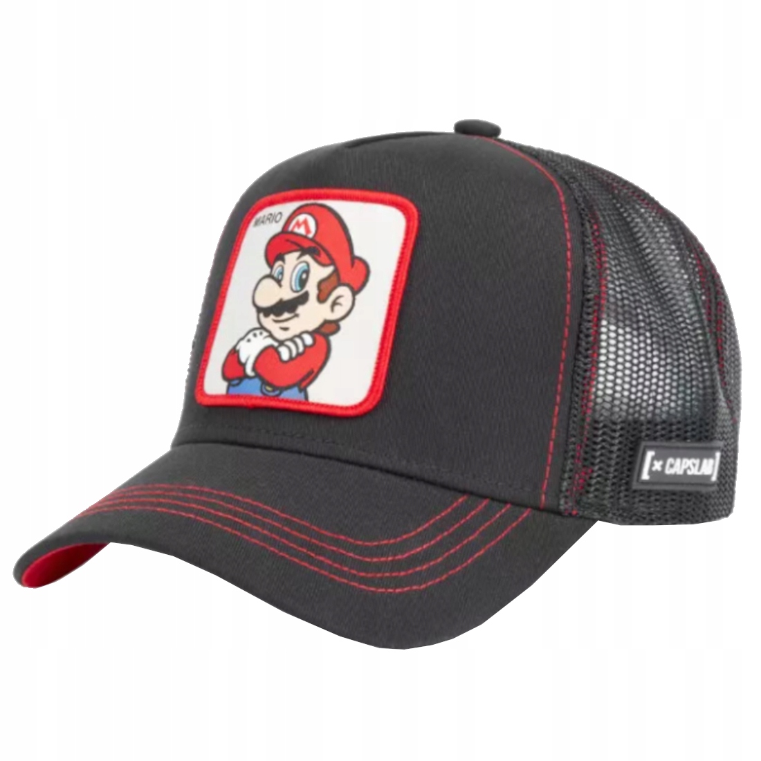 Capslab Mario Bros Cap [uni] Pánská Kšiltovka Bavlna čepice černá