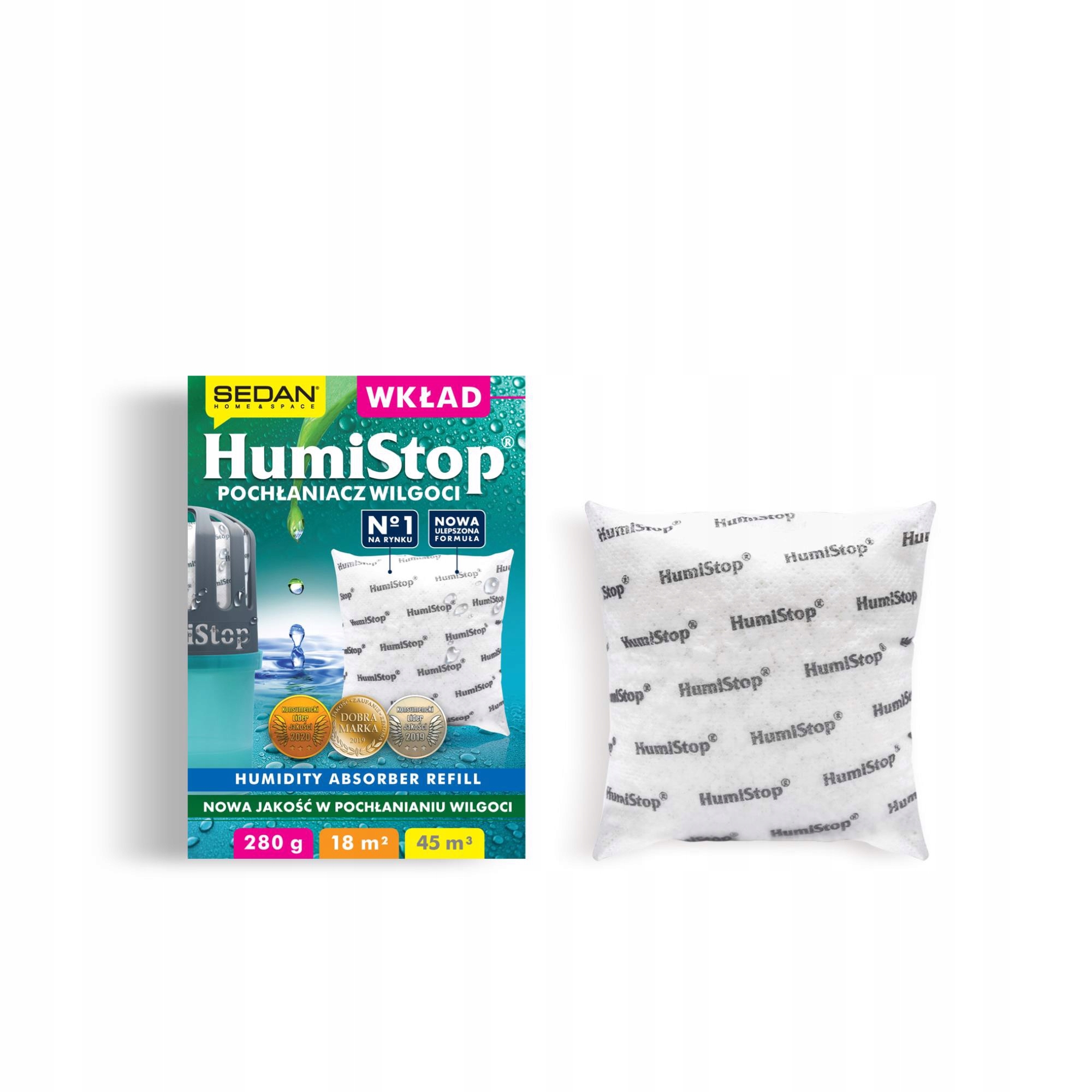 

Humistop Wkład Do Pochłaniacza Wilgoci Do 18M2/45M