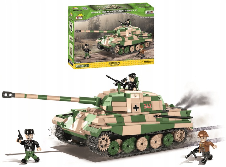 

Klocki Cobi 2480A Niemiecki Czołg Tygrys Tiger II
