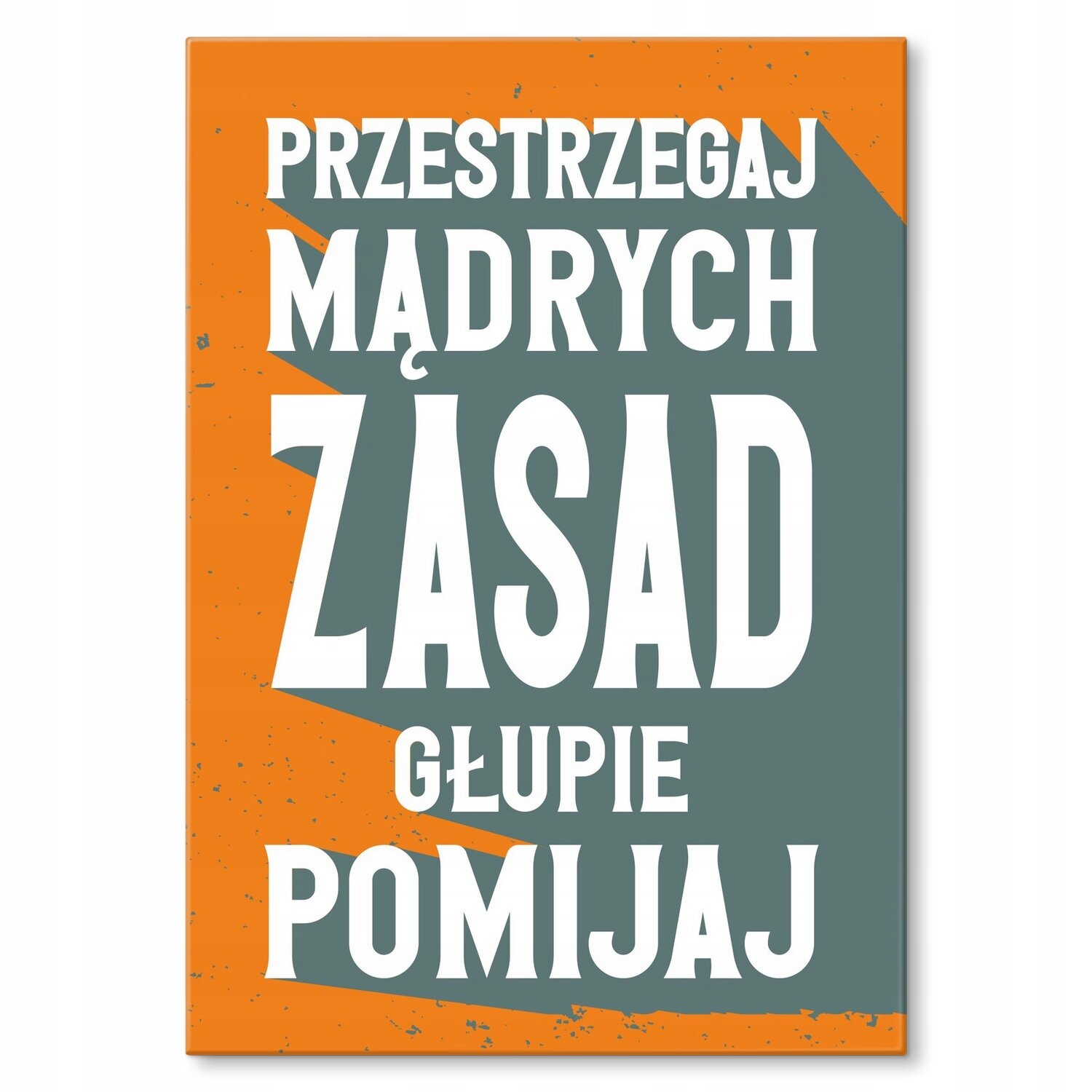 Kovový plakát dodržujte moudrá pravidla Štítek Plech 42 x 59,4 cm Zdarma