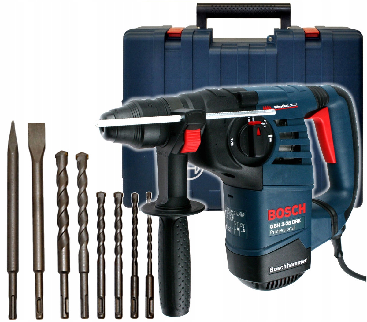 MŁOT GBH 3-28 DRE BOSCH + 6 WIERTEŁ 2 DŁUTA