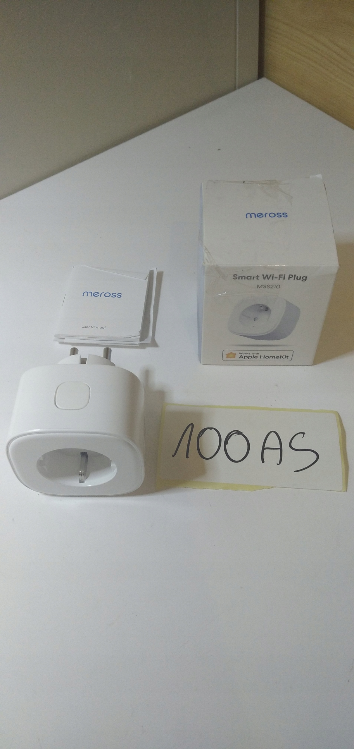 100AS Meross Inteligentne gniazdko MSS210EU Rodzaj gniazdko