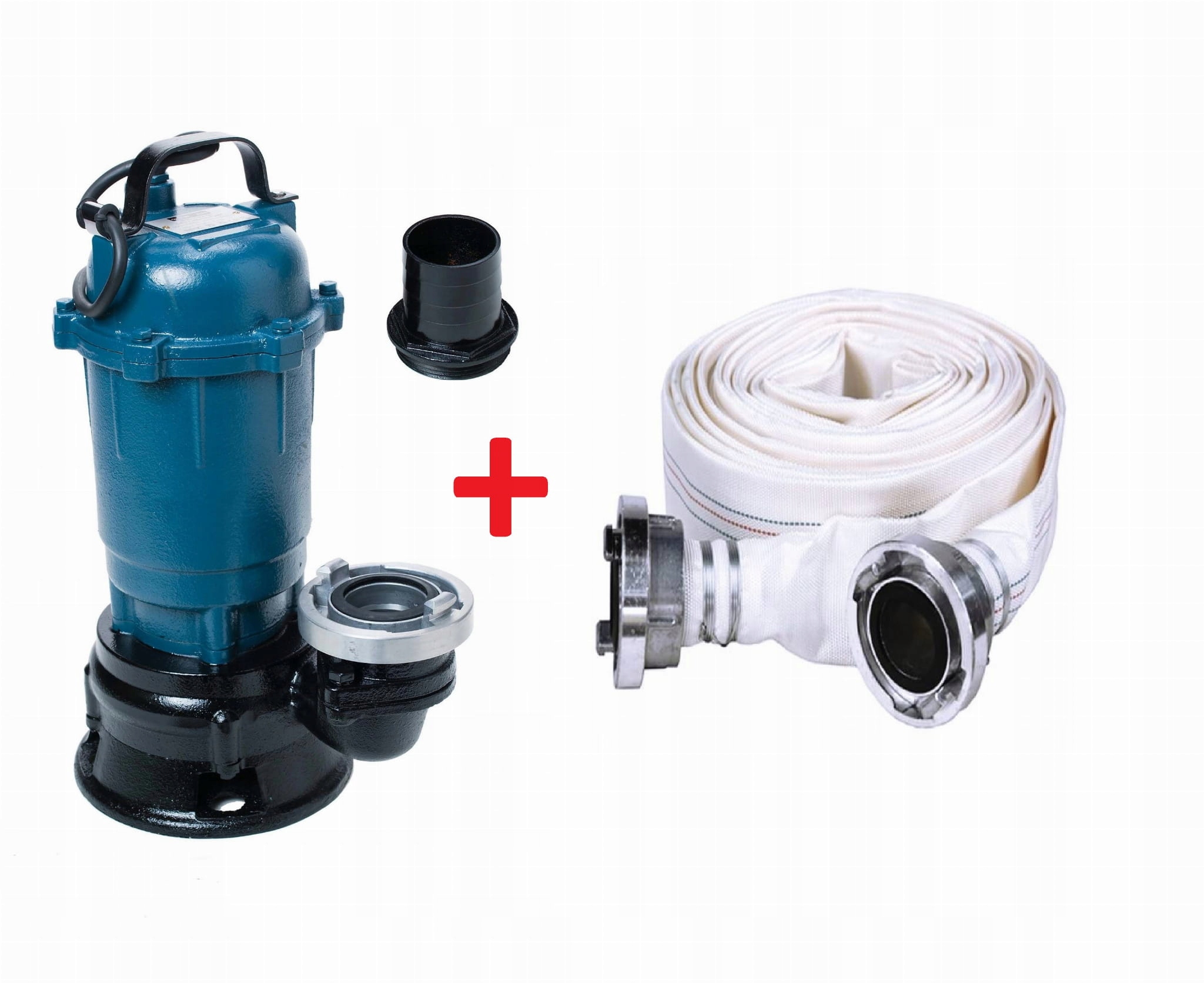 Pompa Do Wody Szamba Żeliwo Z Rozdrabniaczem Wąż Strażak 20M