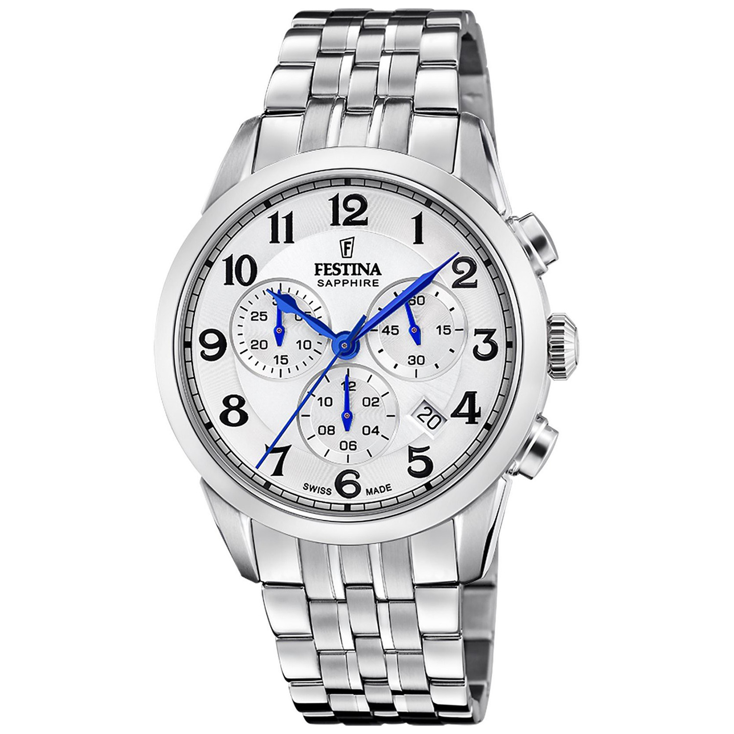 Pánské Hodinky Festina F20040-1 stříbrné