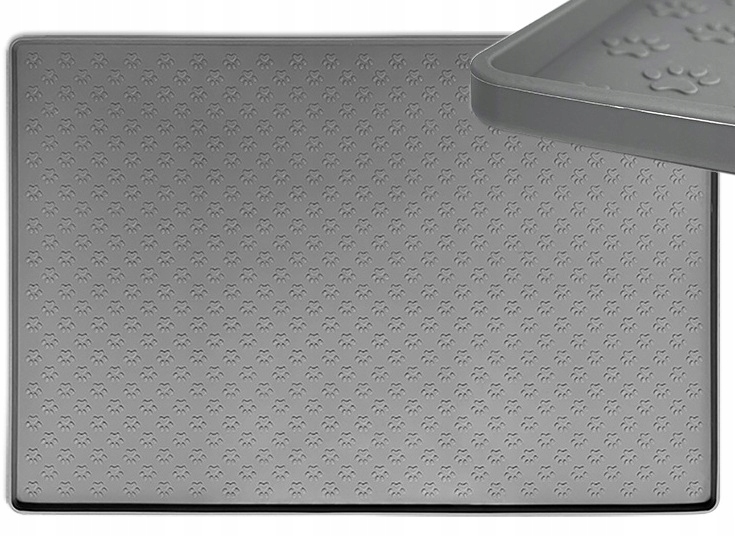 Levně Velká Podložka Do Misek Pro Misky A Pro Psa Kočku Bezpečný Silikon, 60x40