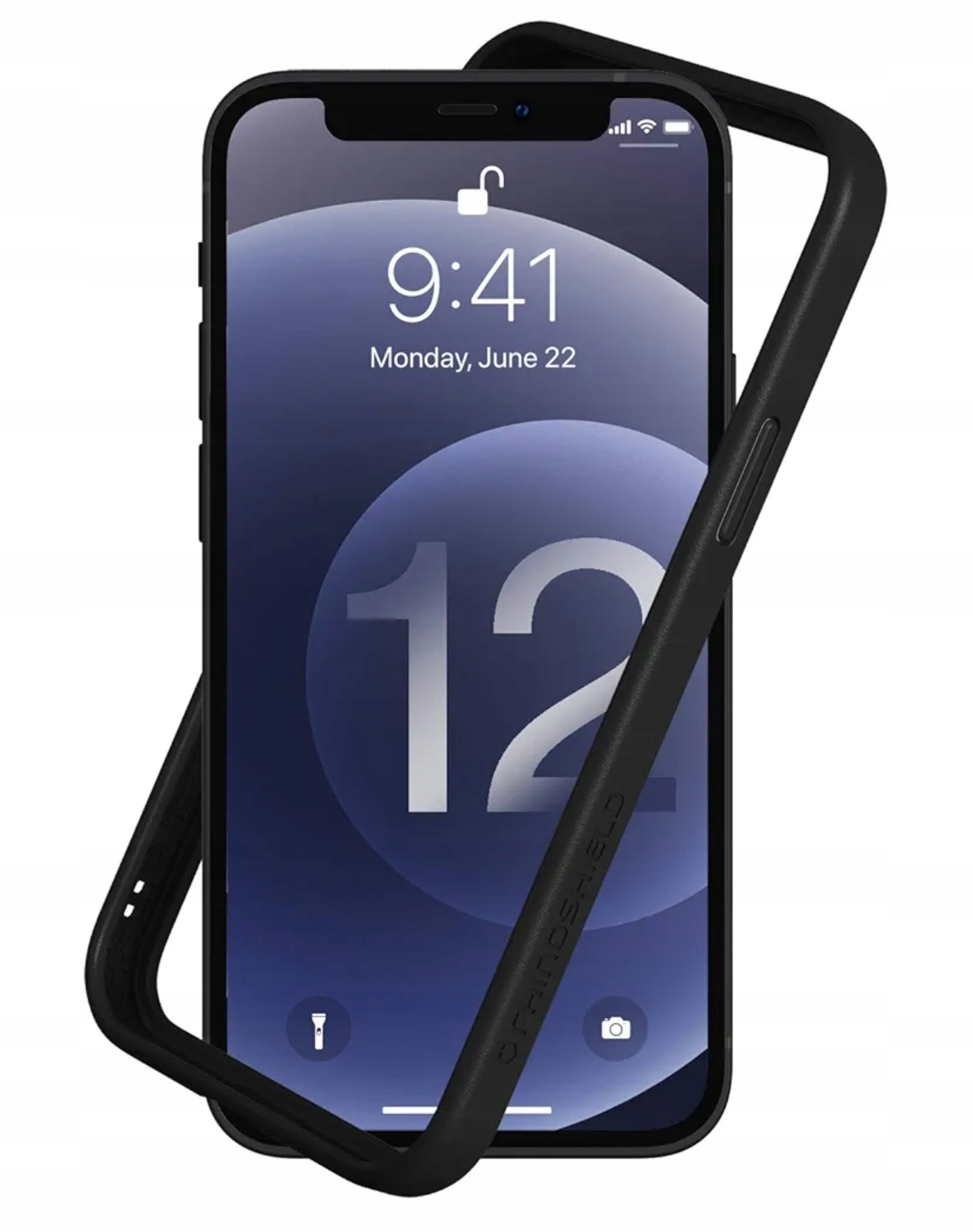 Zadní Kryt pro iPhone 12 Pro, černý. Rhinoshield