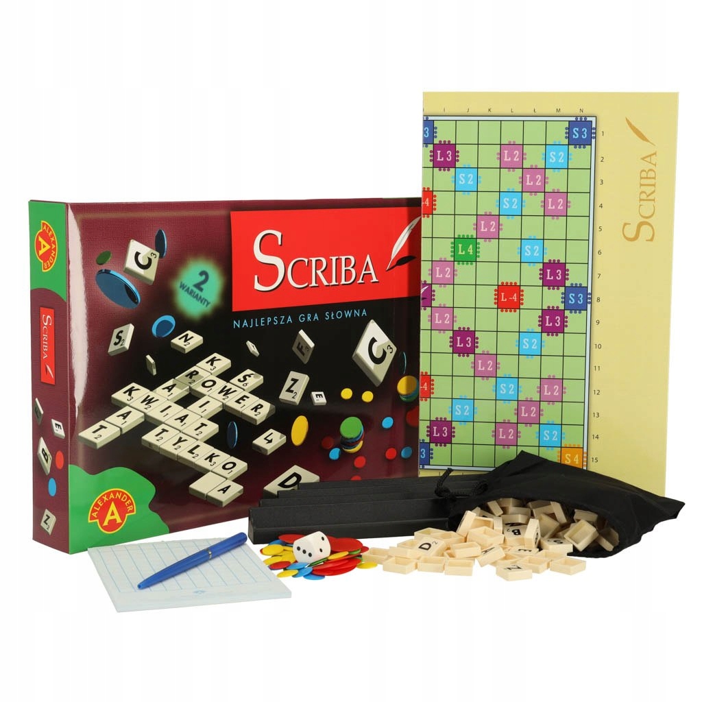 ALEXANDER Scriba gra słowna litery tworzenie słów 8+ Stan opakowania oryginalne