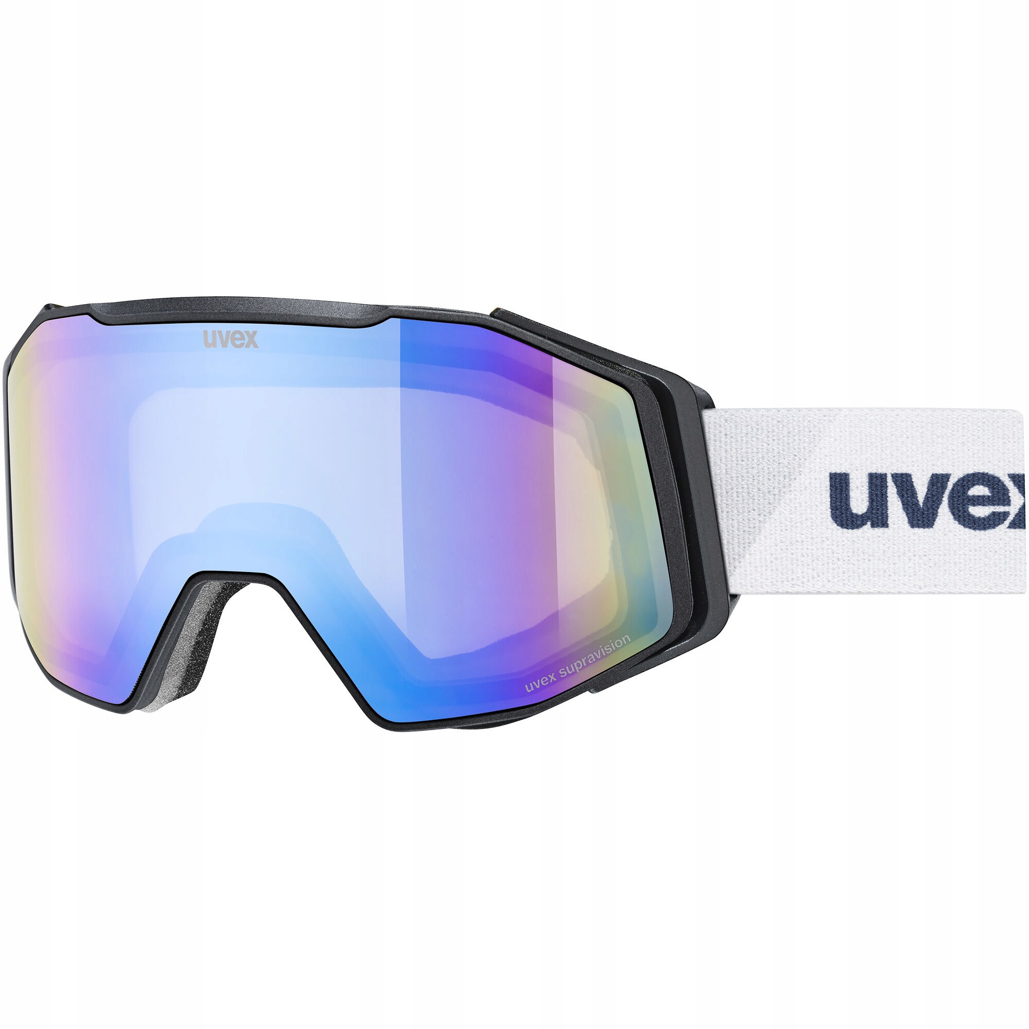Lyžařské brýle Uvex Gravity Fm mirror blue S2 černé matné