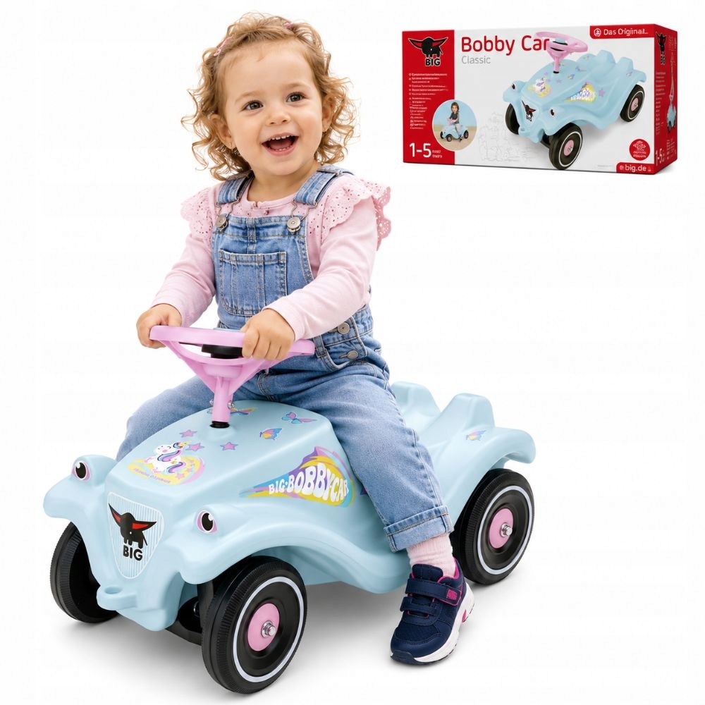 Jeździk Pchacz Samochód Auto Bobby Car Classic Jednorożec Z Klaksonem Big
