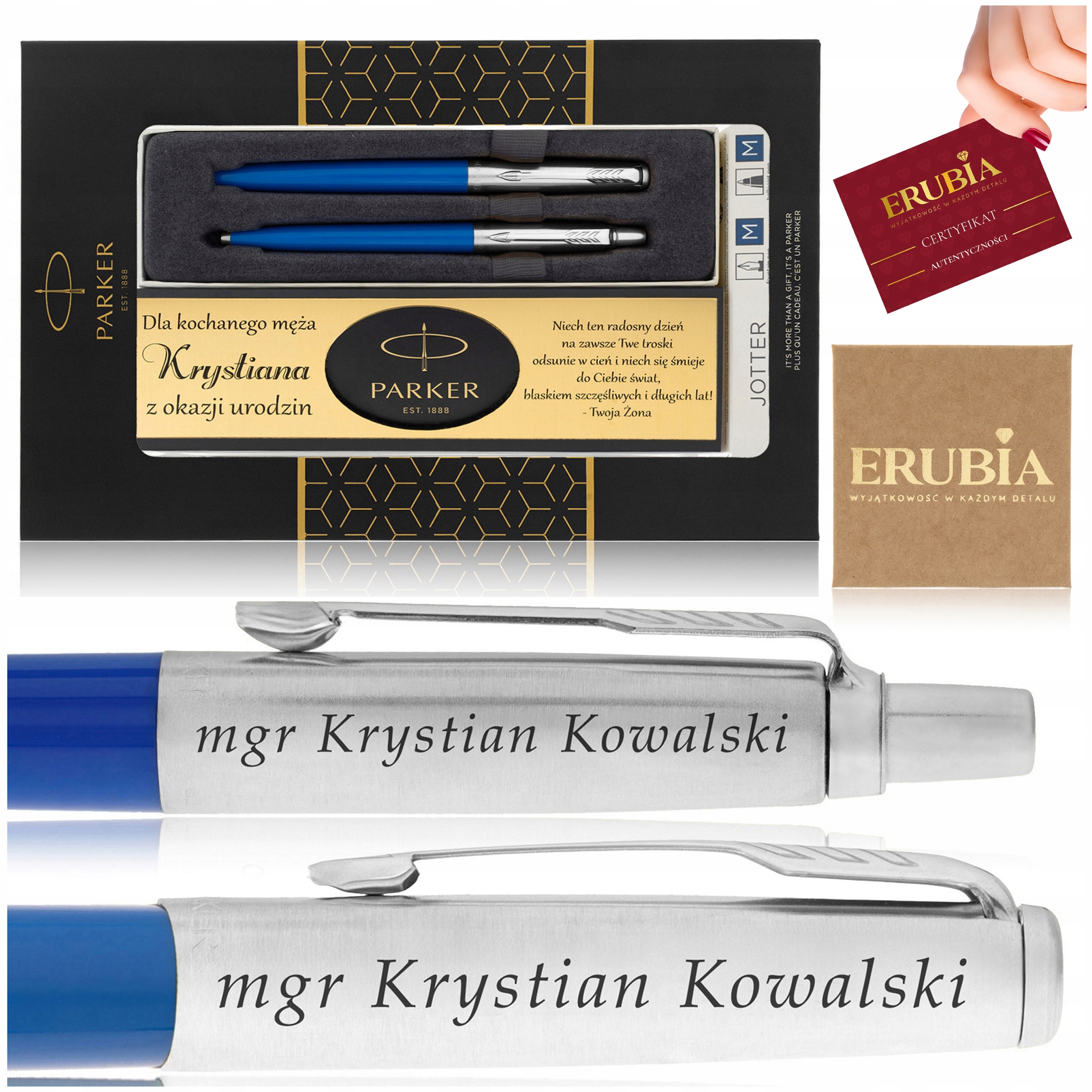 Sada Parker Věčné Pero Propiska S Gravírováním Dárek Na Vánoce Velikonoce
