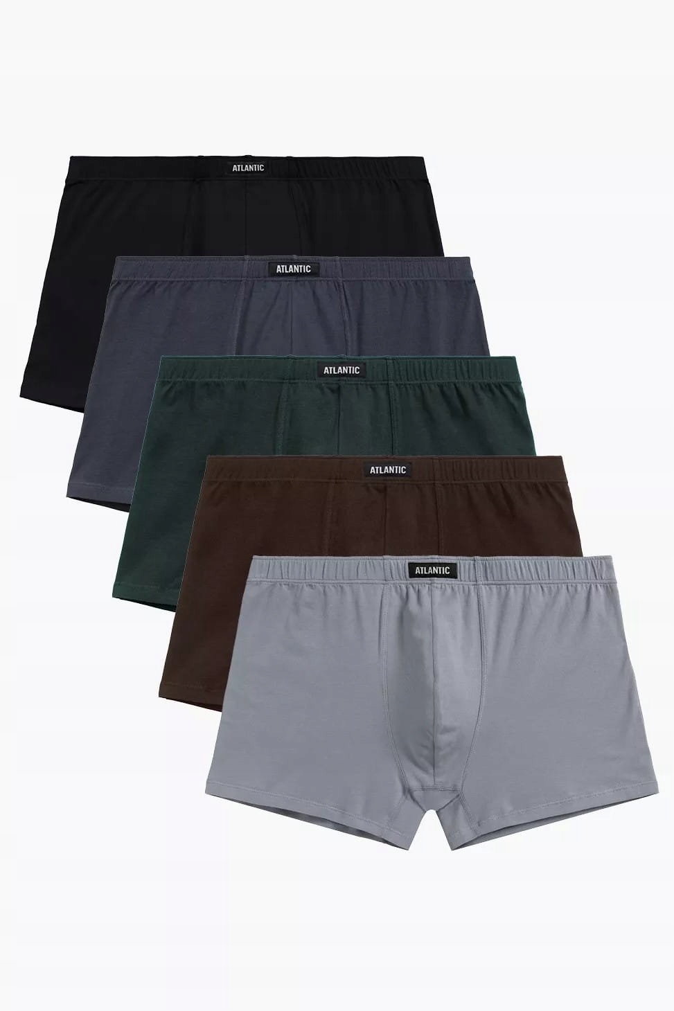 Pánské boxerky Atlantic 5SMH-002 Grf/sza/cza/szg/kaw 5-balení [Velikost 2XL]