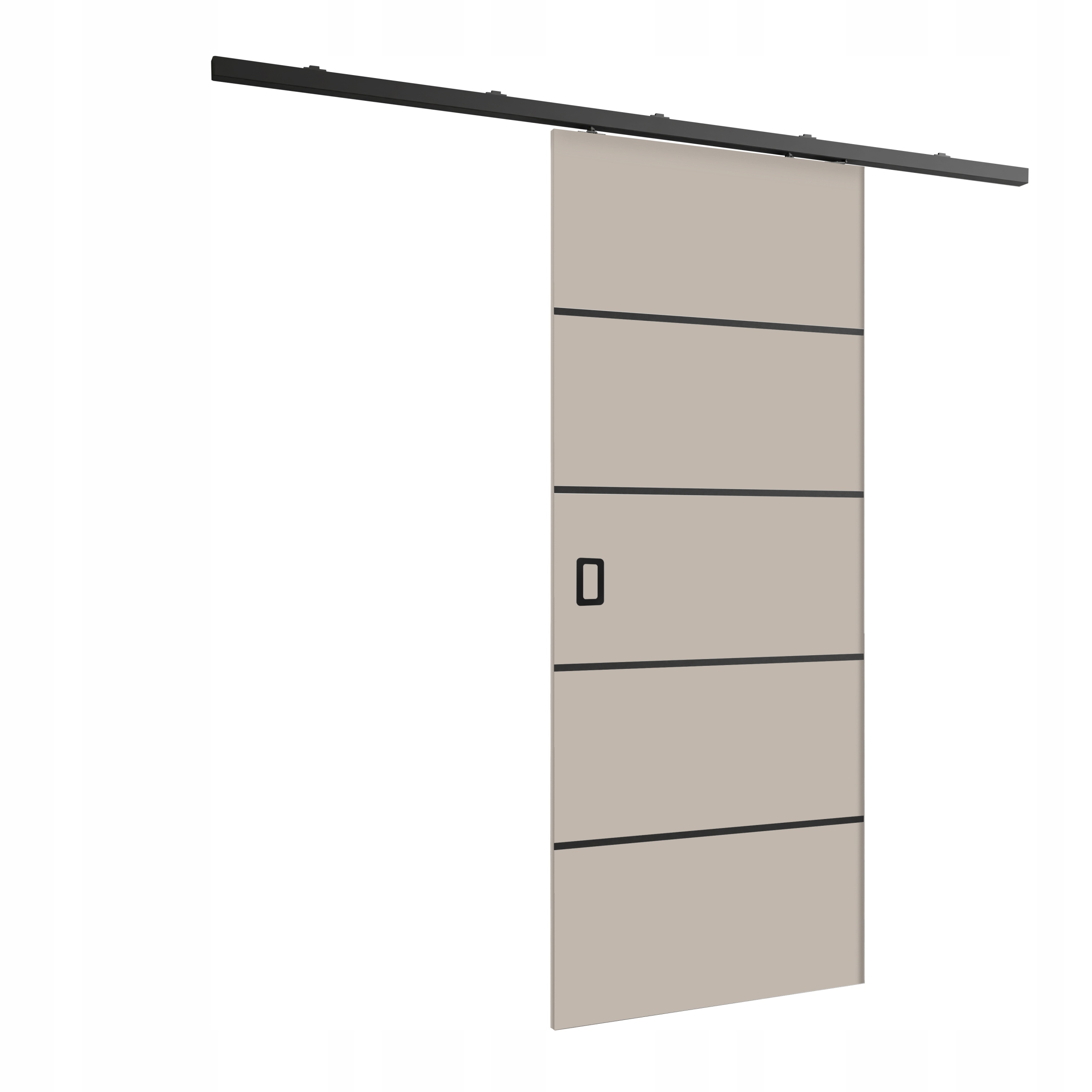 Posuvné nástěnné dveře HS-45 Wermo Plus 90 kašmír