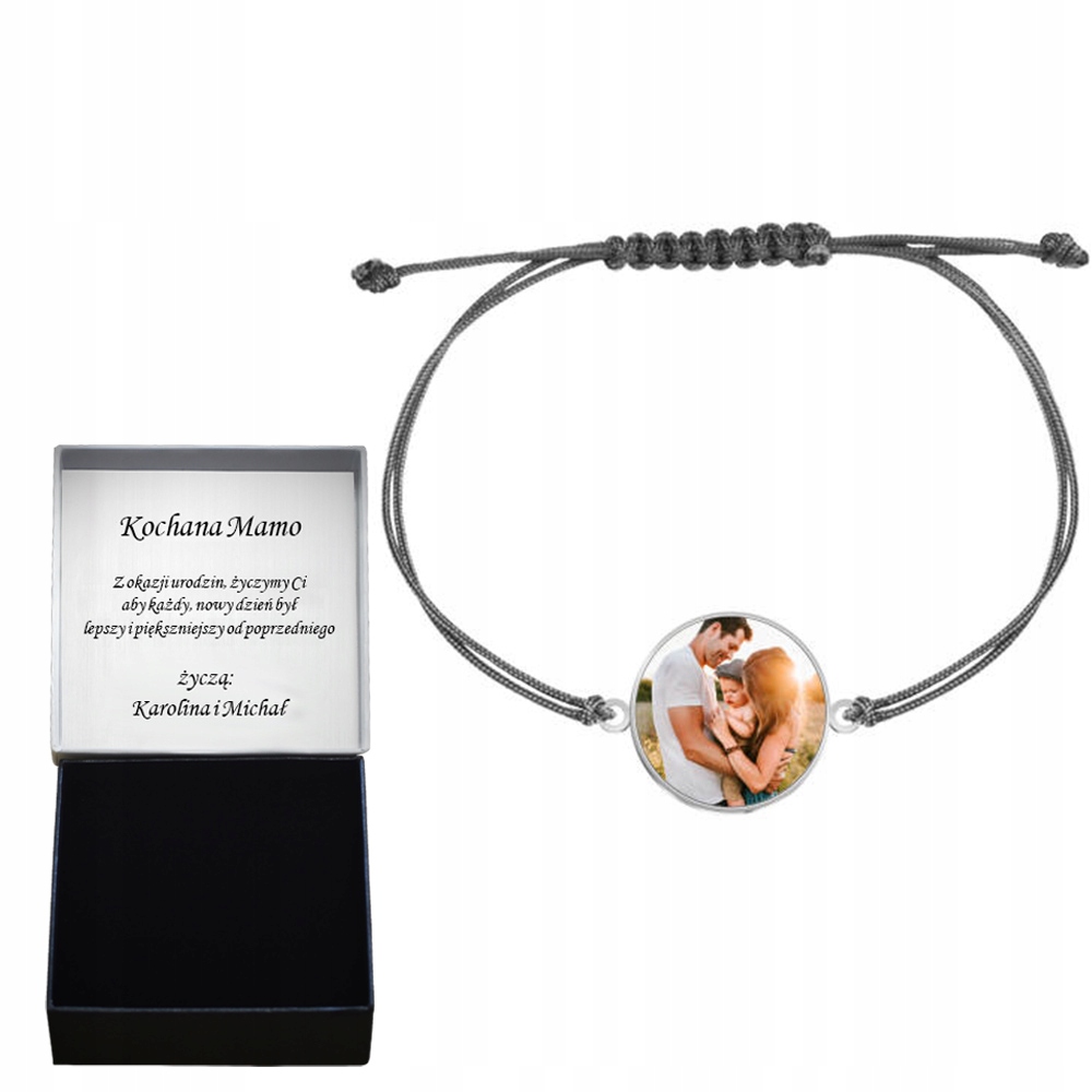 

Bransoletka ze Zdjęciem Srebro Dedykacja