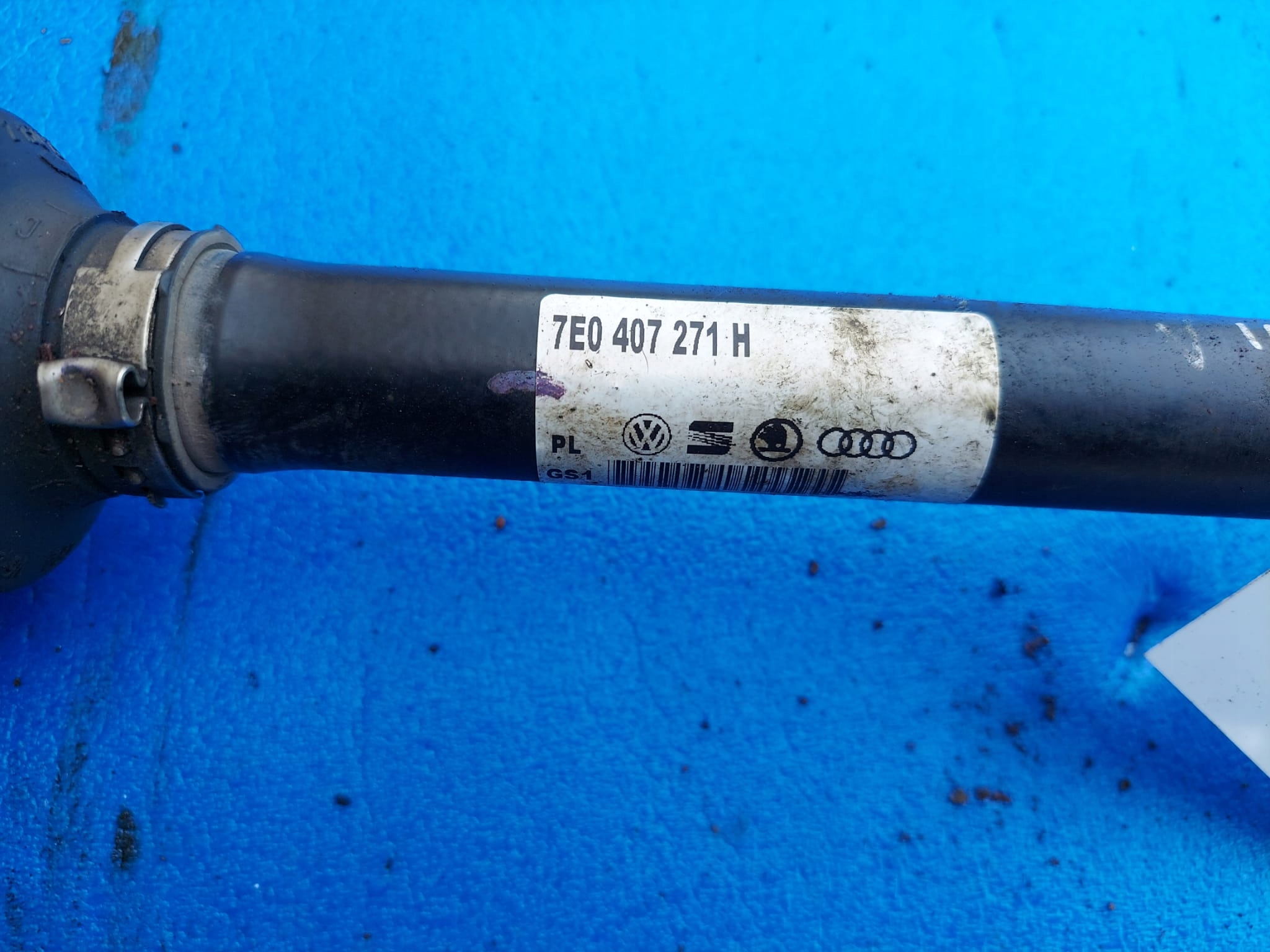 semi-axis VW TRANSPORTER 13R left 2.0 TDI 7E0407271H