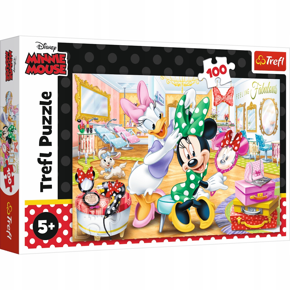 PUZZLE 100 MYSZKA MINNIE W SALONIE KOSMETYCZNYM