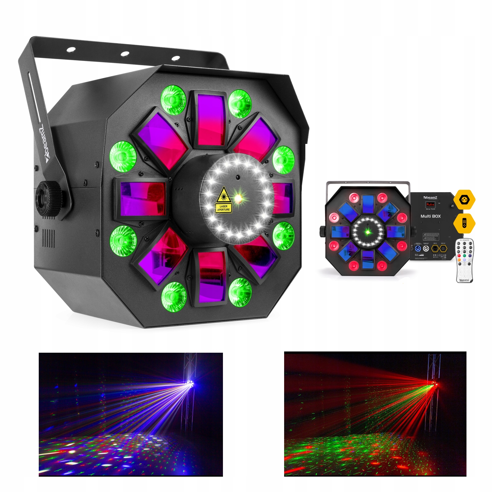 

Reflektor MultiBox Led Derby Par Laser Strobe DMX