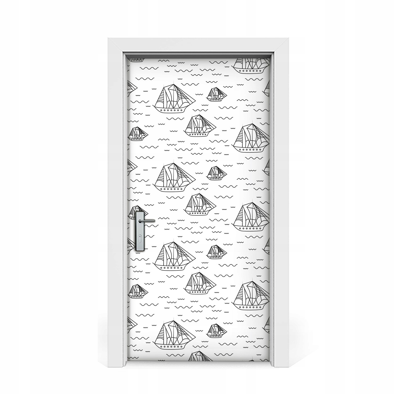 

Naklejka na drzwi okleina Żaglowce na morzu 95x205