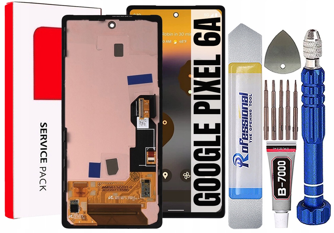 Displej Pro Google Pixel 6A Originální Obrazovka Rámeček