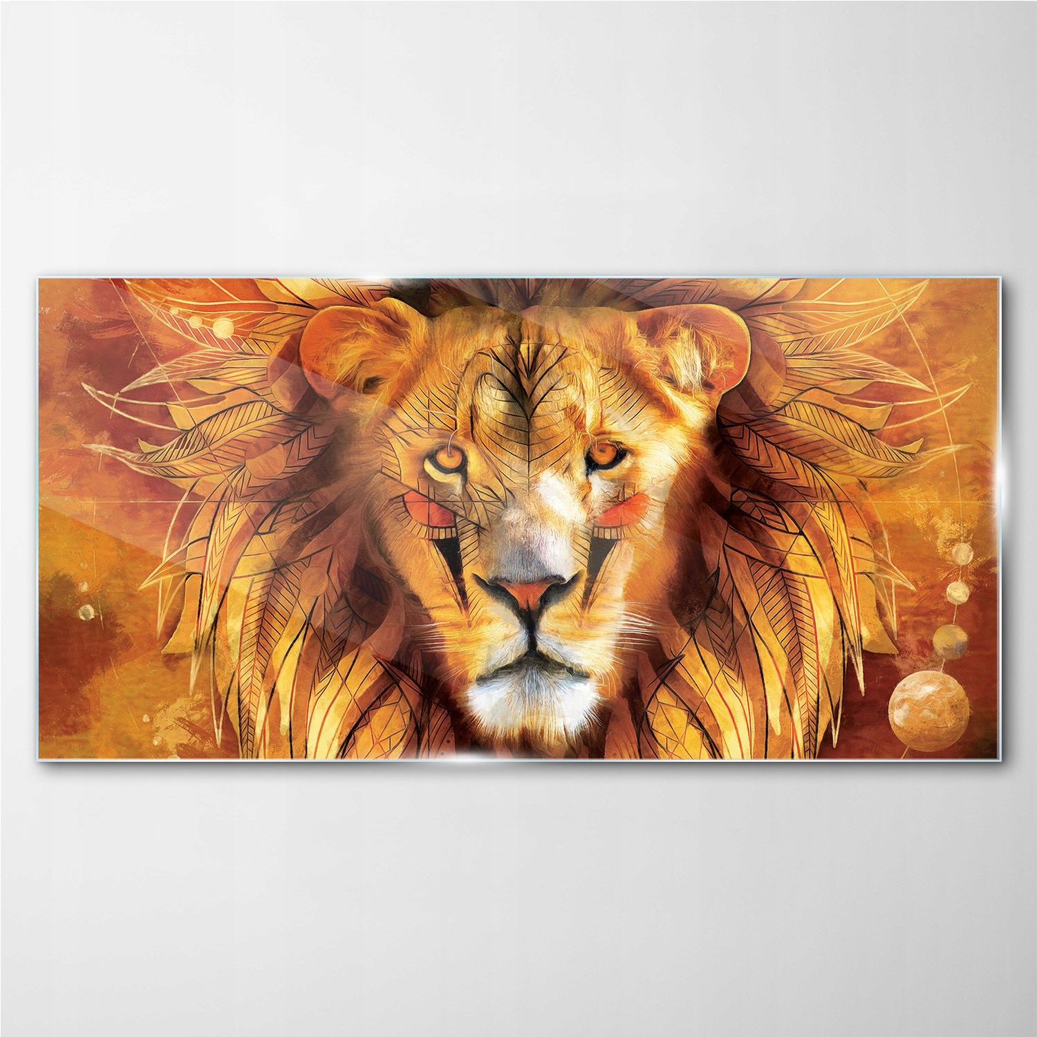 

Foto-obraz na ścianę szkło Zwierzę kot lew 100x50