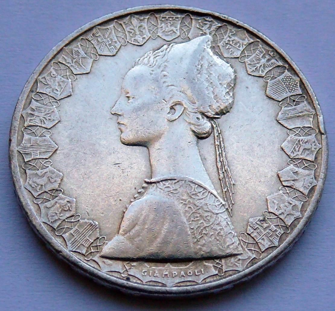 WŁOCHY - 500 lirów 1958 r. - srebro Ag (3)