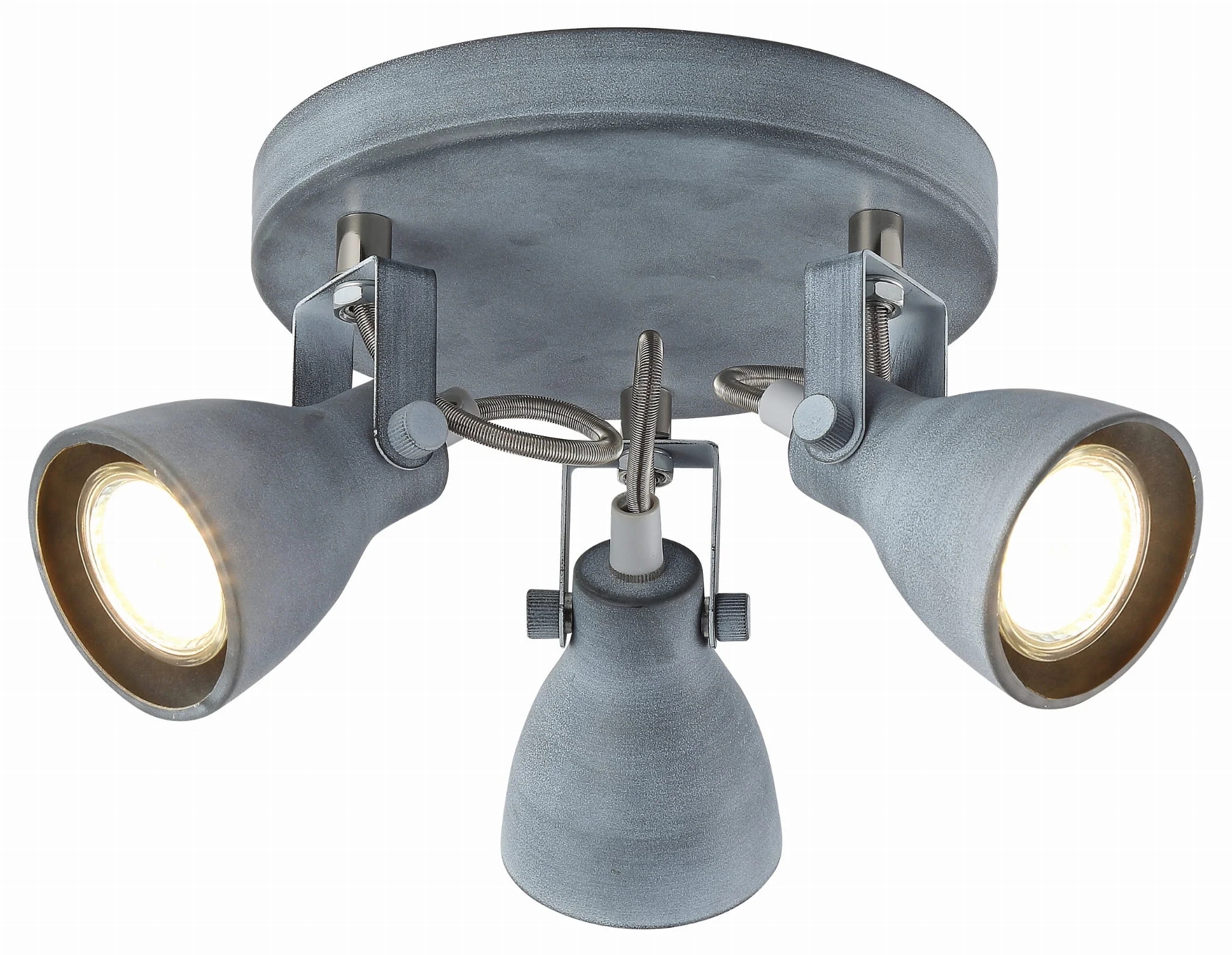 Stropná lampa Candellux Ash 98-64325, 3xGU10, kovová, šedá, nastaviteľná Ca
