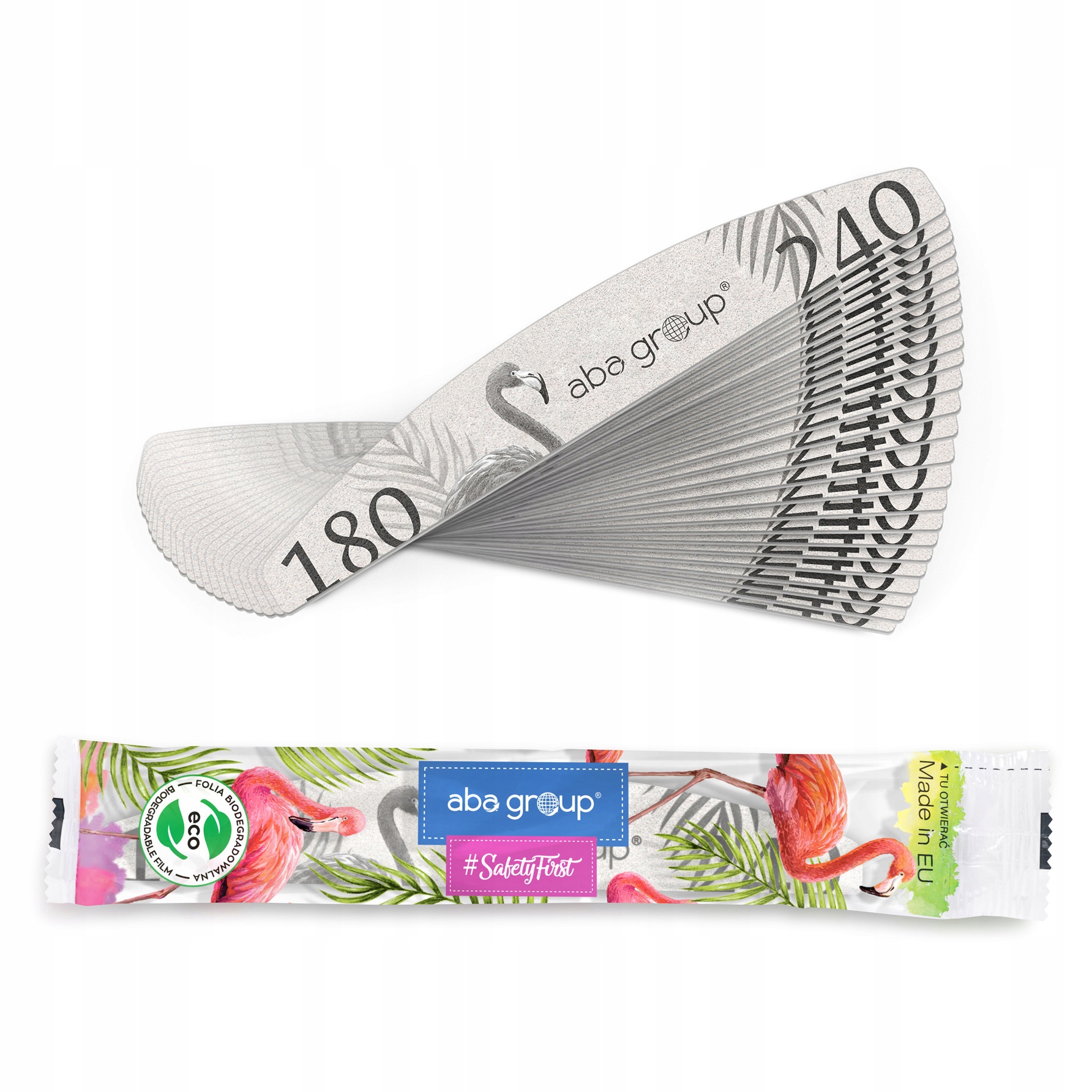 Pilnik do Paznokci Półksiężyc 180/240 Folia Aba Marka Aba group