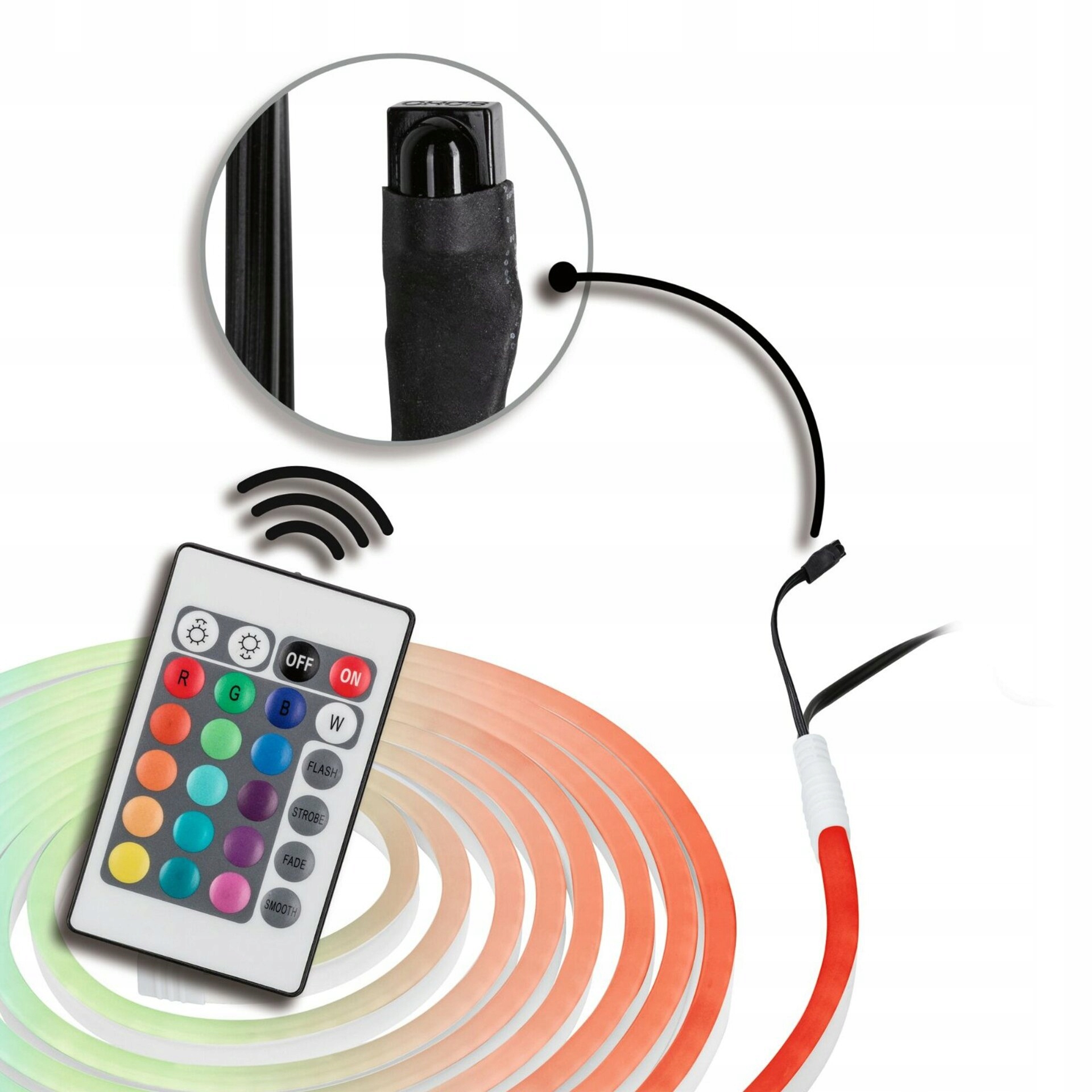 Paulmann SimpLED 5m Rgb Led pásik vonkajšia sada, IP65, diaľkové ovládanie