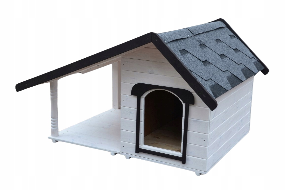 Levně Buda pro psa Budy XL 4 Zateplená Kotec Zateplená Celá Předsíň Terasa