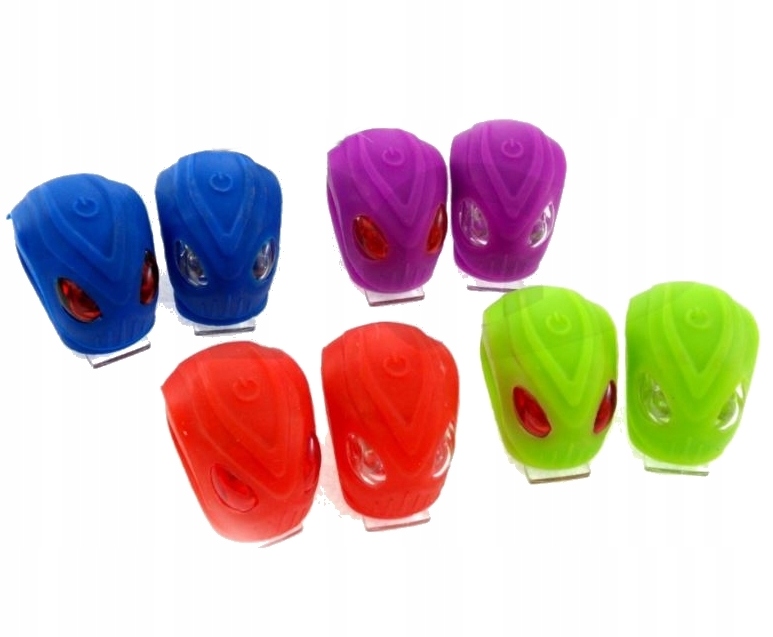 Zestaw Lampek Rowerowych 2K BS-FT215D Na Baterie (różne Kolory)