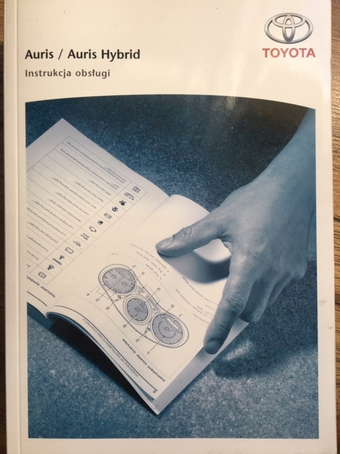 TOYOTA AURIS + Hybrid 2012-2015 polska instrukcja