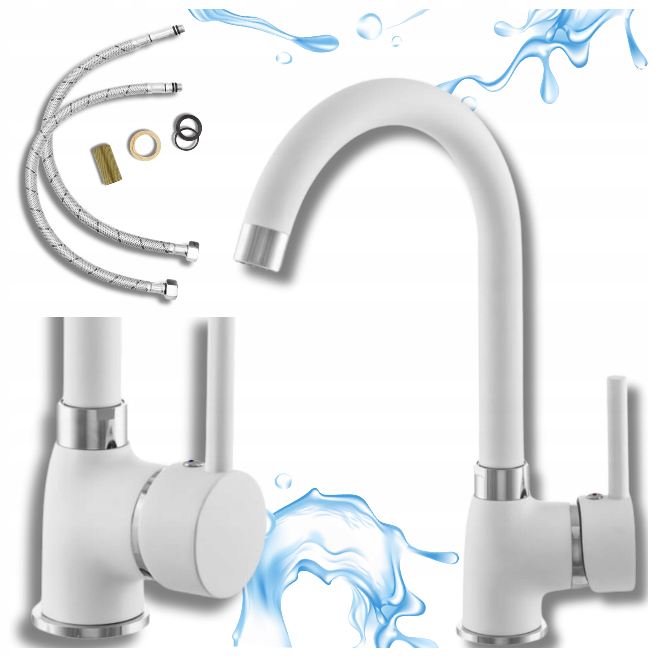 Kuchyňská baterie Stojící Bílá Best Kuchyňská baterie do dřezu