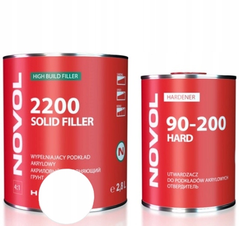 NOVOL SOLID FILLER 2200 АКРИЛОВЫЙ ПРАЙМЕР БЕЛЫЙ 3,5 Л