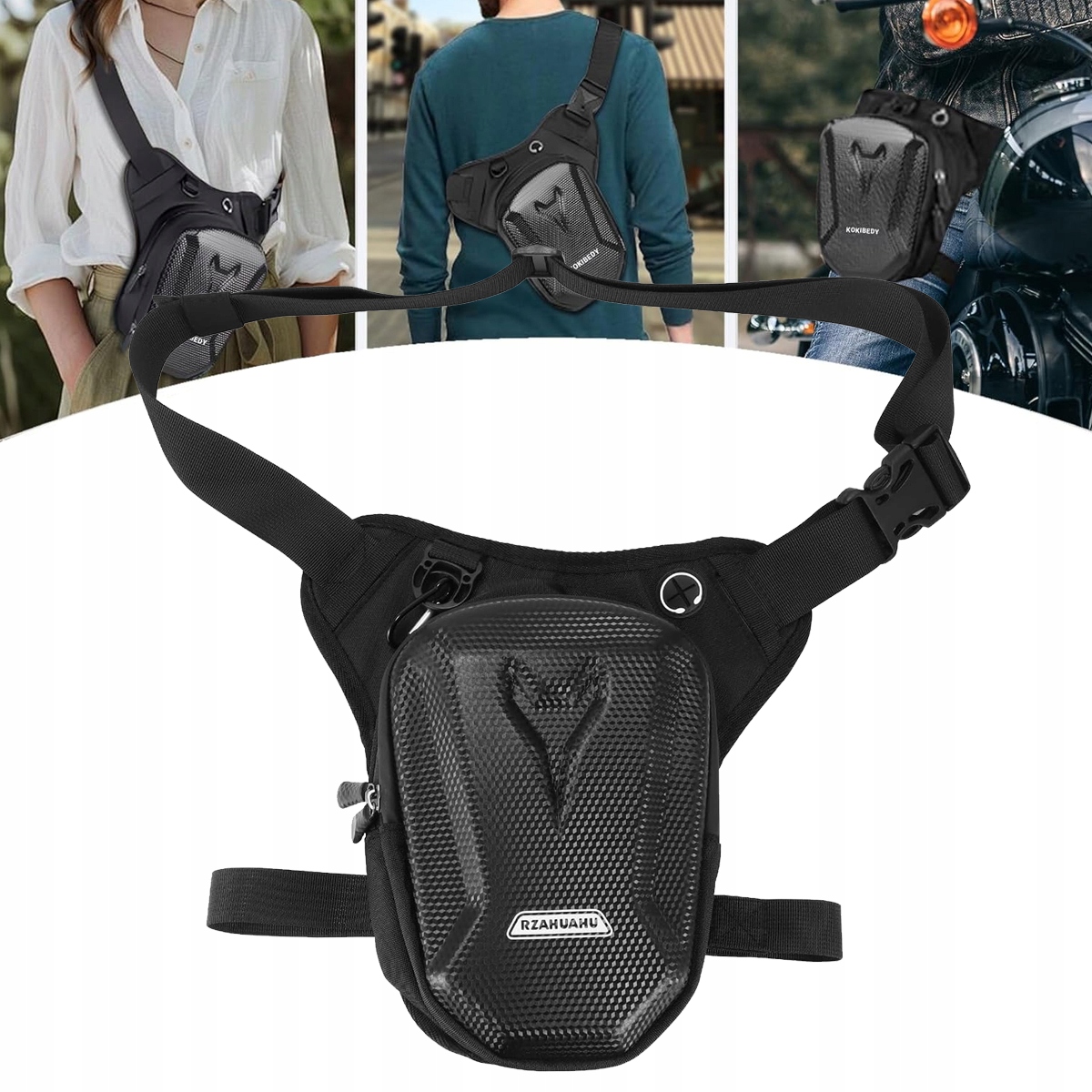 Nerka Saszetka Torba Biodrówka Na Nogę Udo Biodro Dla Motocyklisty Na Rower