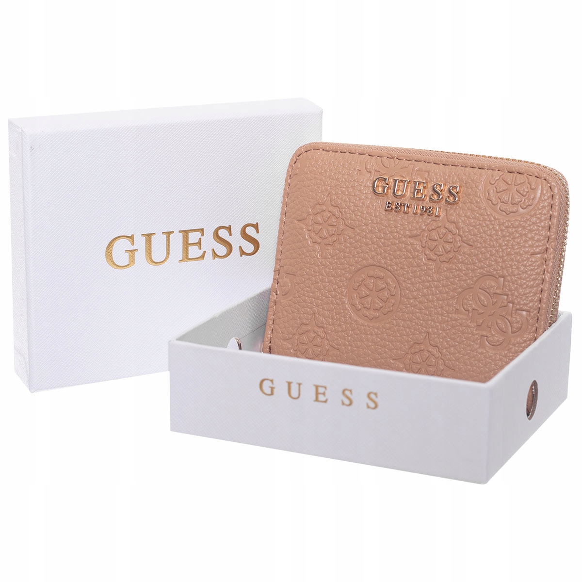 Guess Dámská Peněženka Cresidia Slg Small Zip Béžová