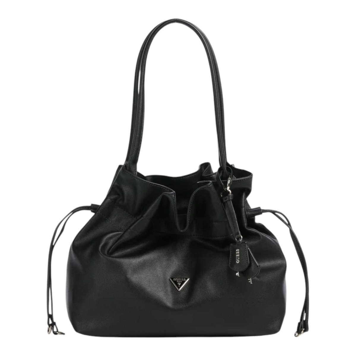 Guess Dámská Kabelka Karima Drawstring Tote Černá