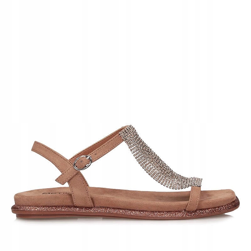 Originální dámské ploché sandály Artiker 56C1365 Brown