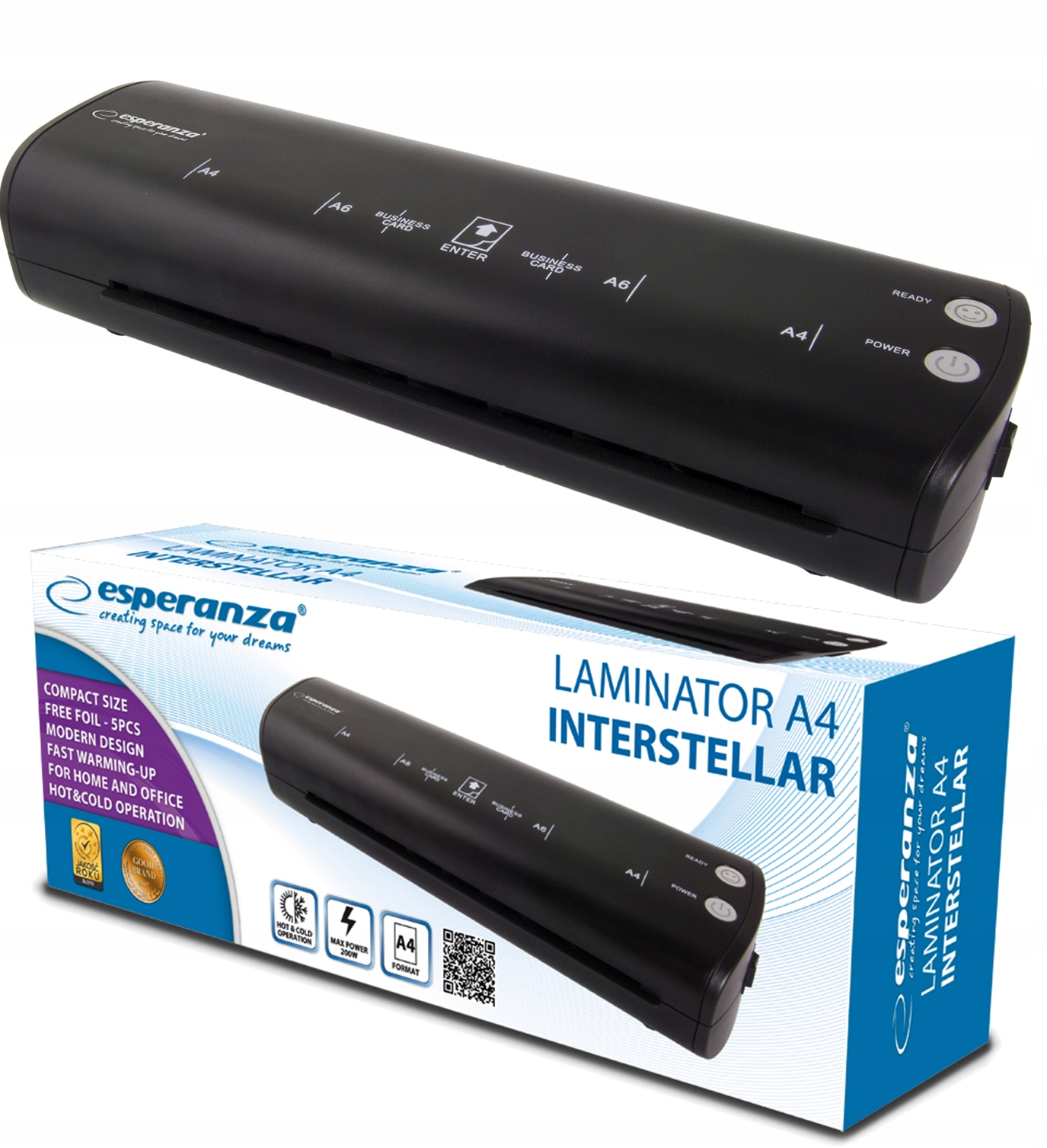 

Laminator A4 Laminarka Zgrzewarka+ 100 Folii A4