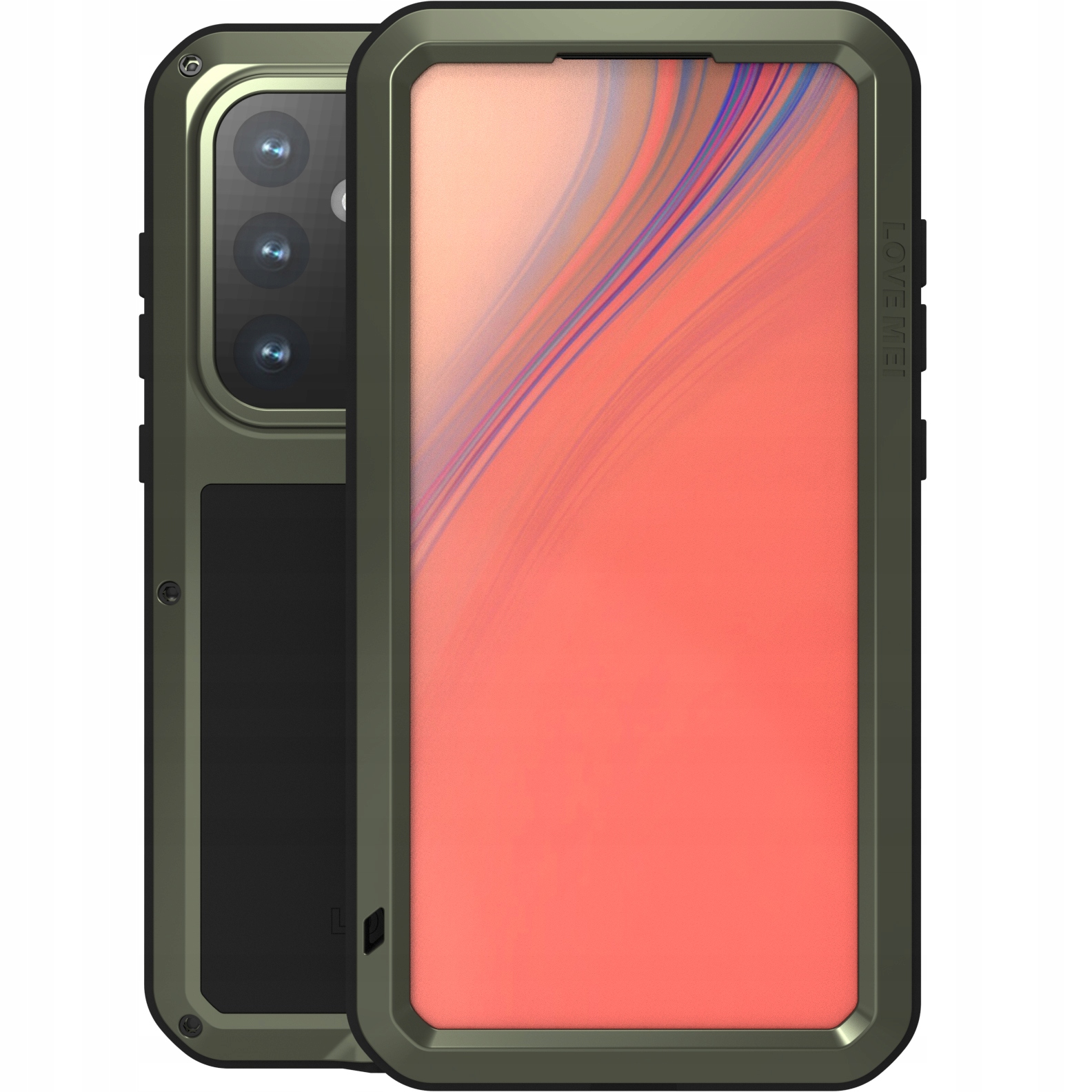 Pouzdro Love Mei Powerful pro Galaxy S24 Fe pouzdro se sklem a kryt