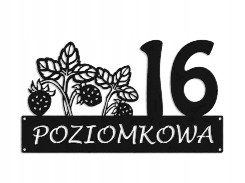 Číslo Na Dom 80 cm Tabuľa Adresa Oceľ 2 mm Horizontálna