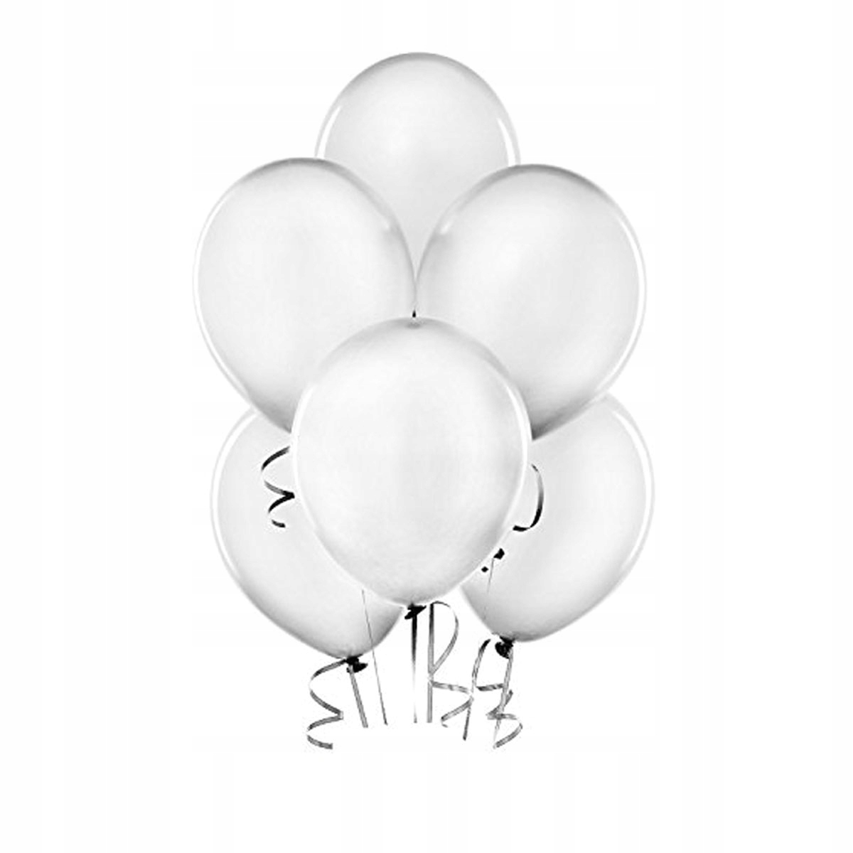 

Balony metaliczne Białe Pure White Duże 30cm 10szt