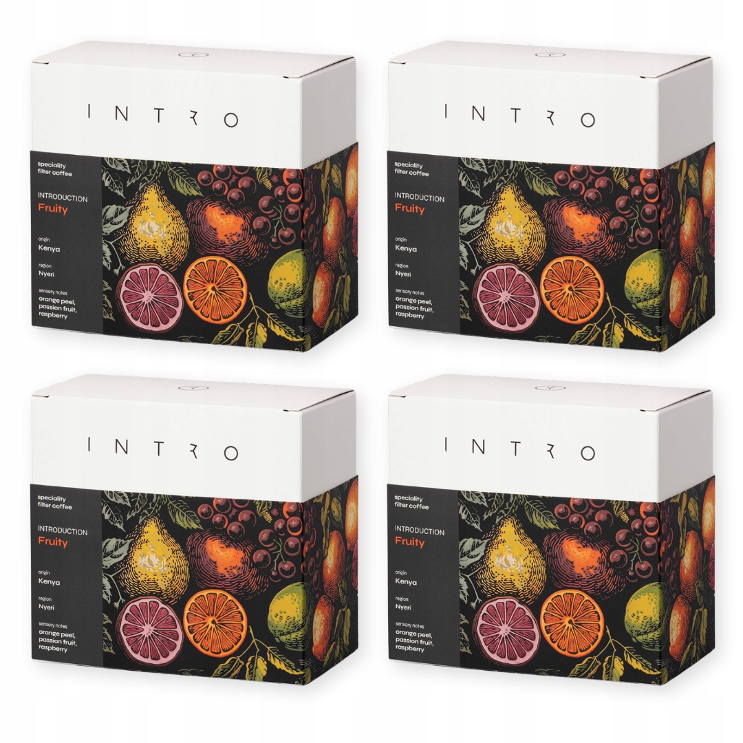 Levně Káva 4x250g Fruity Keňa, filtrovaná káva z jednoho zdroje Intro