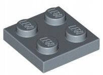 

Lego Płytka 2x2 Sand Blue (3022/6062089)