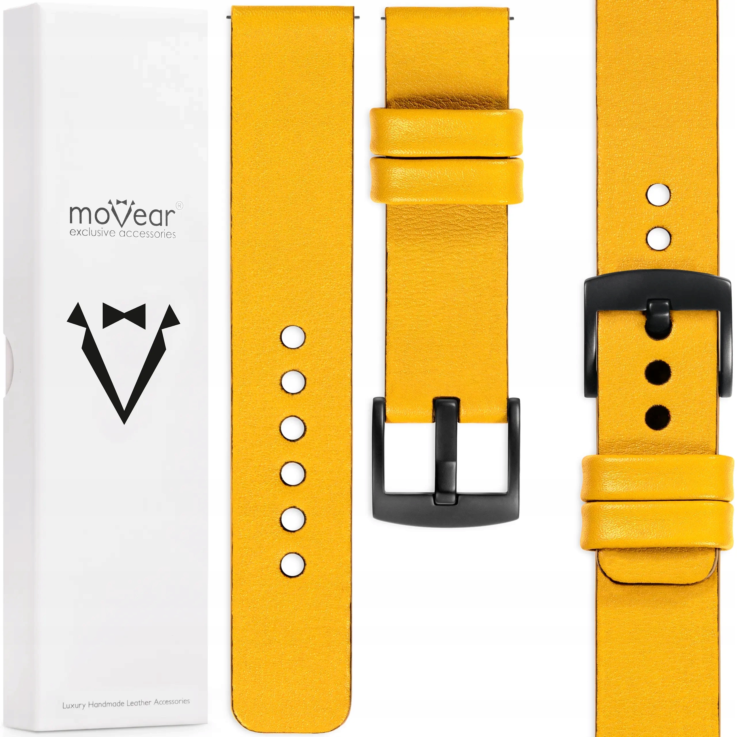 Kožený řemínek pro Samsung Watch 20 mm 7 6 5 4 3 Active Pro Movear