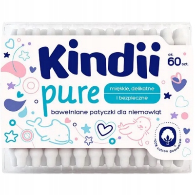 

Cleanic Kindii Patyczki z Ogranicznikiem 60szt