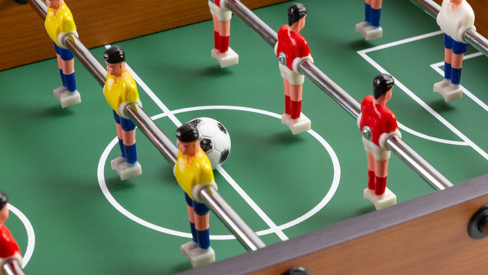 Stół do piłkarzyków GADGETMONSTER GDM-1028 Materiał drewno guma metal