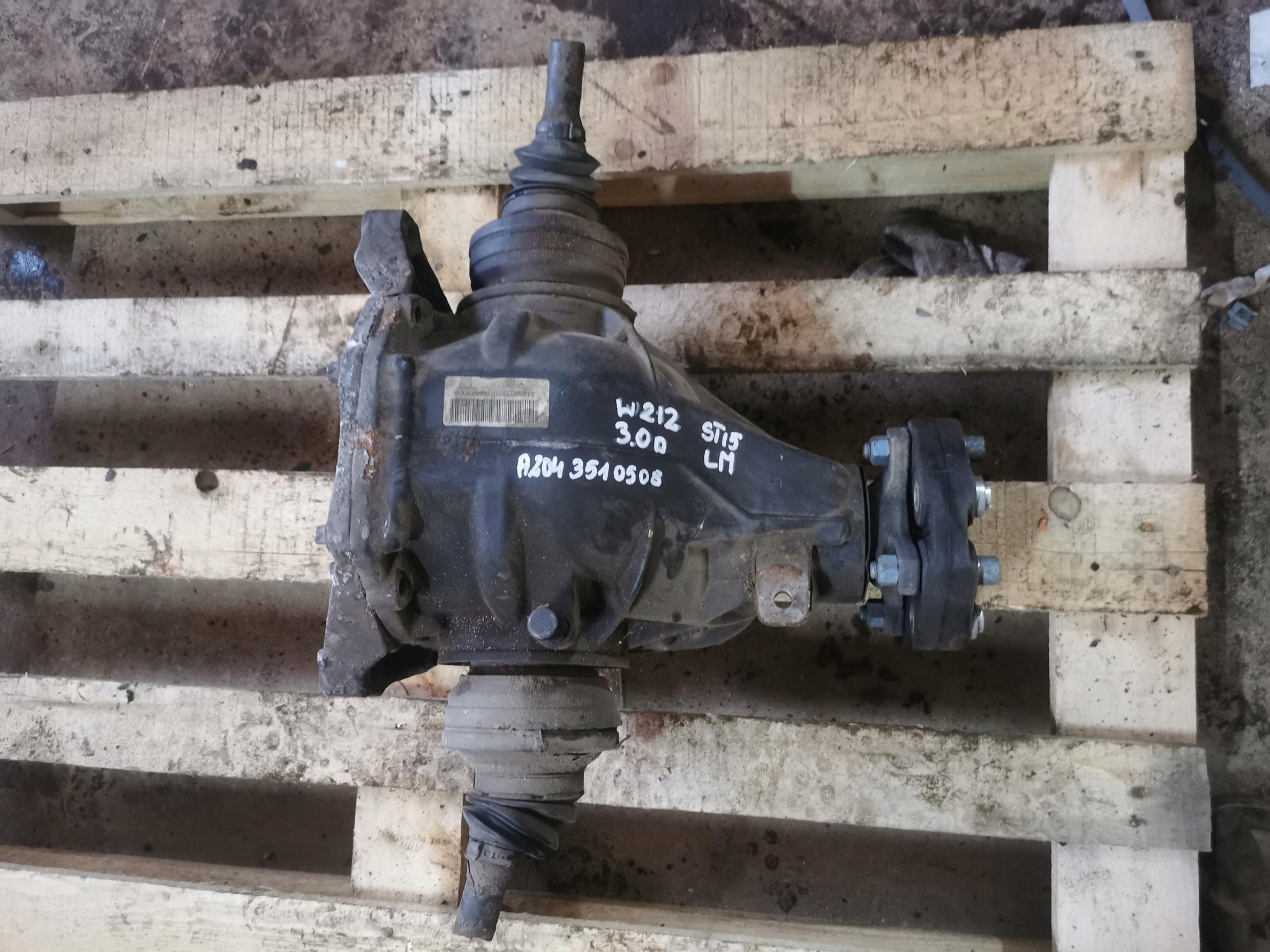 differential diff rear part MERCEDES E-KLASA W212 2.2 CDI E250 A2043510508