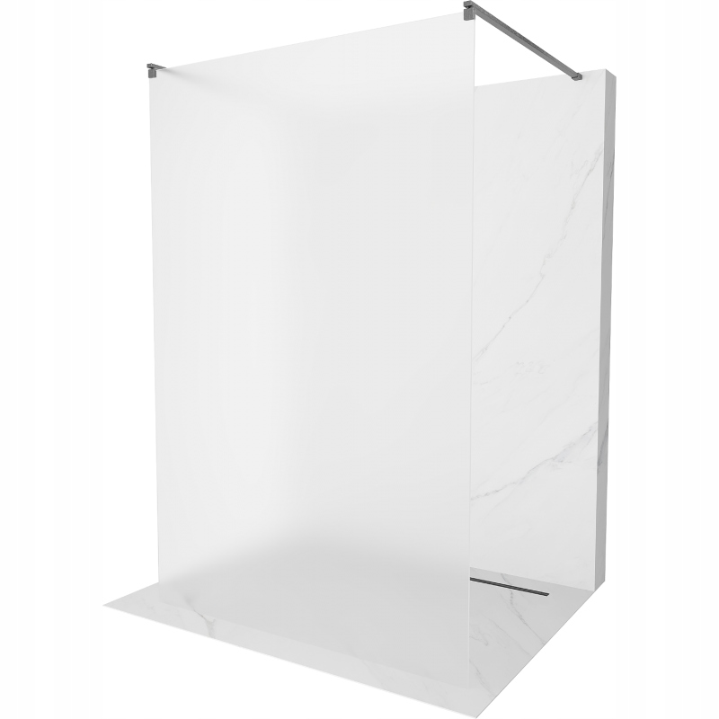 Mexen Kioto volně stojící sprchová stěna 100 x 200 cm, matné sklo 8 mm, kar