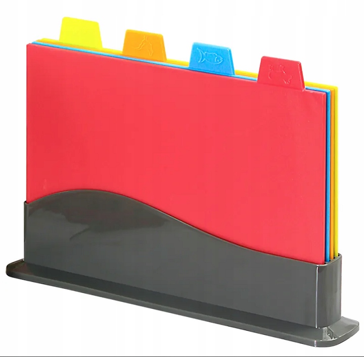 

Deski Do Krojenia Zestaw 4 Szt Komplet Stojak