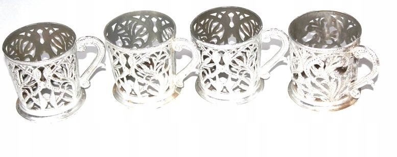 KOSZYCZKI do szklanek vintage PRL 4szt