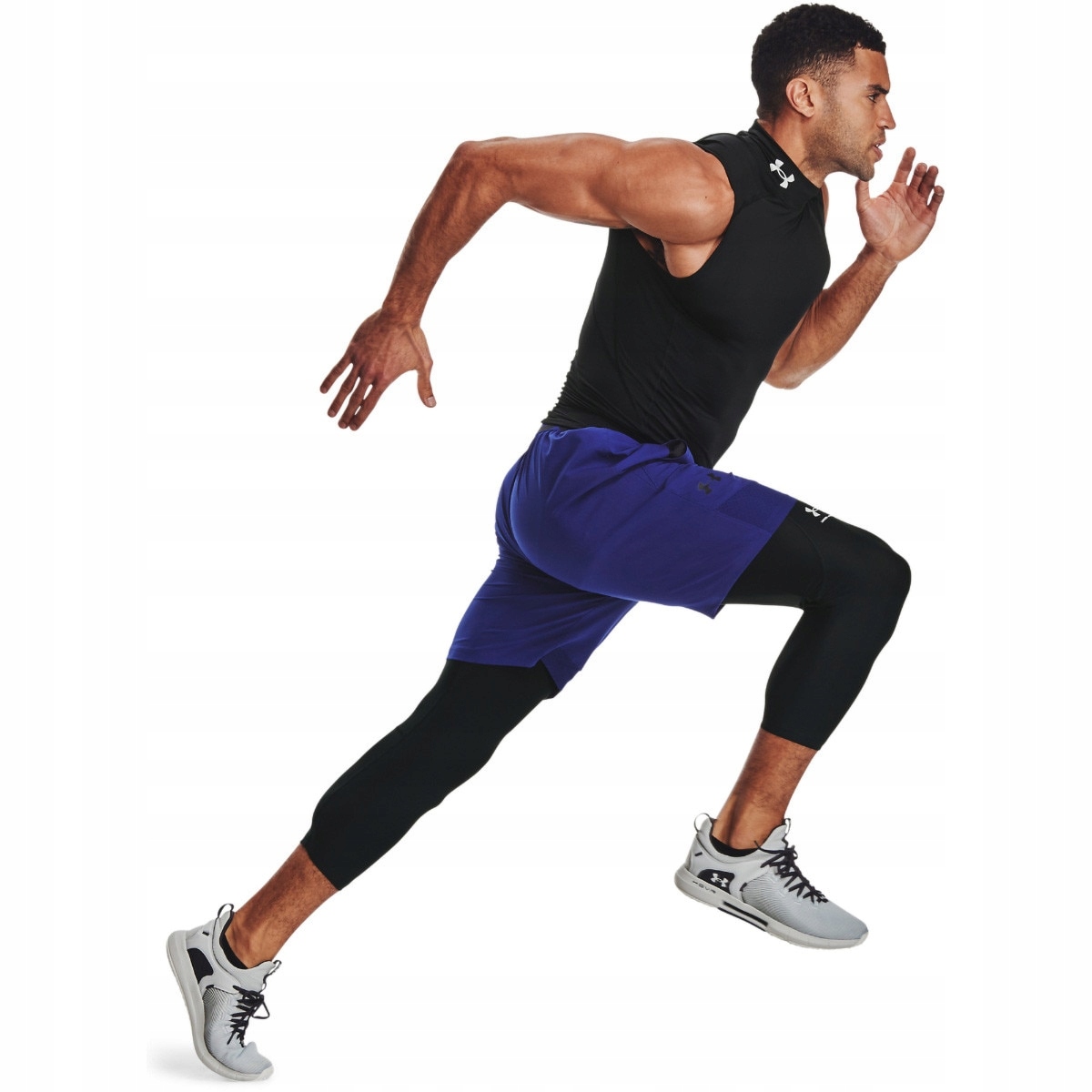 Męskie legginsy treningowe Under Armour Ua Hg Armour 3/4 Legging Czarny XXL